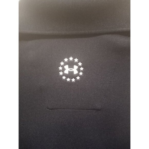 Under Armour Polo Shirt Mens XL Black Freedom Wounded Warrior Project - Picture 6 of 11